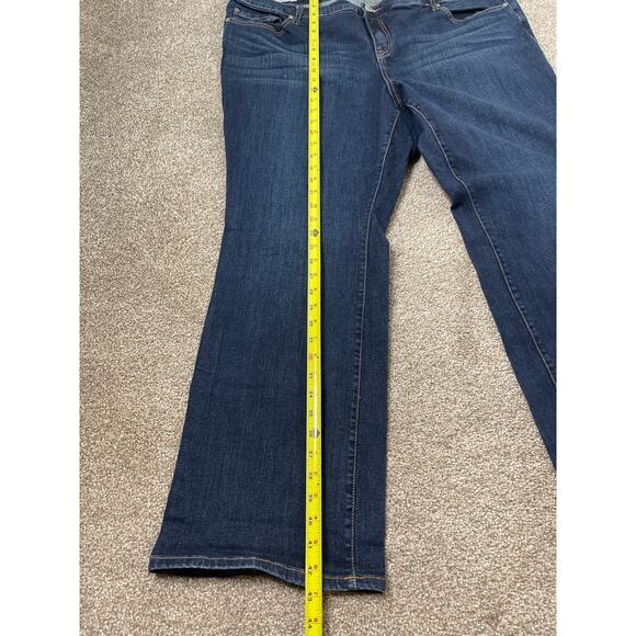 Torrid Women's Relaxed Boot Western Cowgirl Boho Casual Stretch Jean Dark 24R - Picture 9 of 10